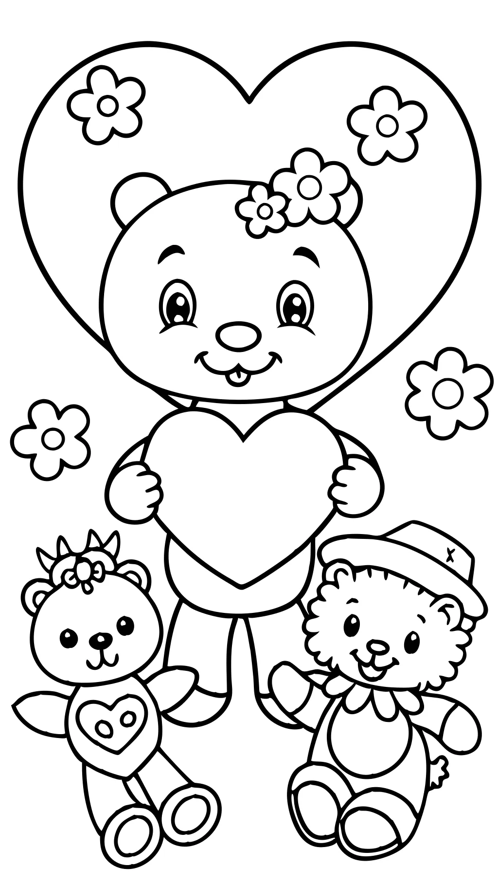 coloriage de la Saint-Valentin pour école maternelle